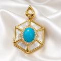Turquoise YG Pendant