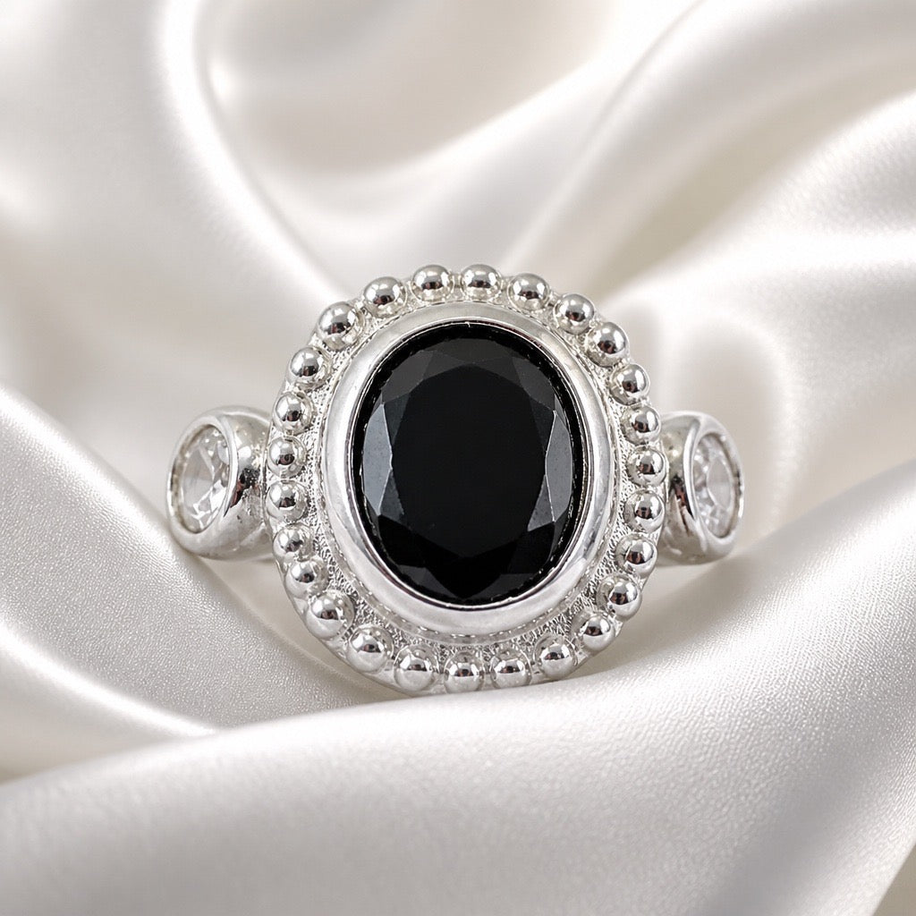 Black Sapphire Ring
