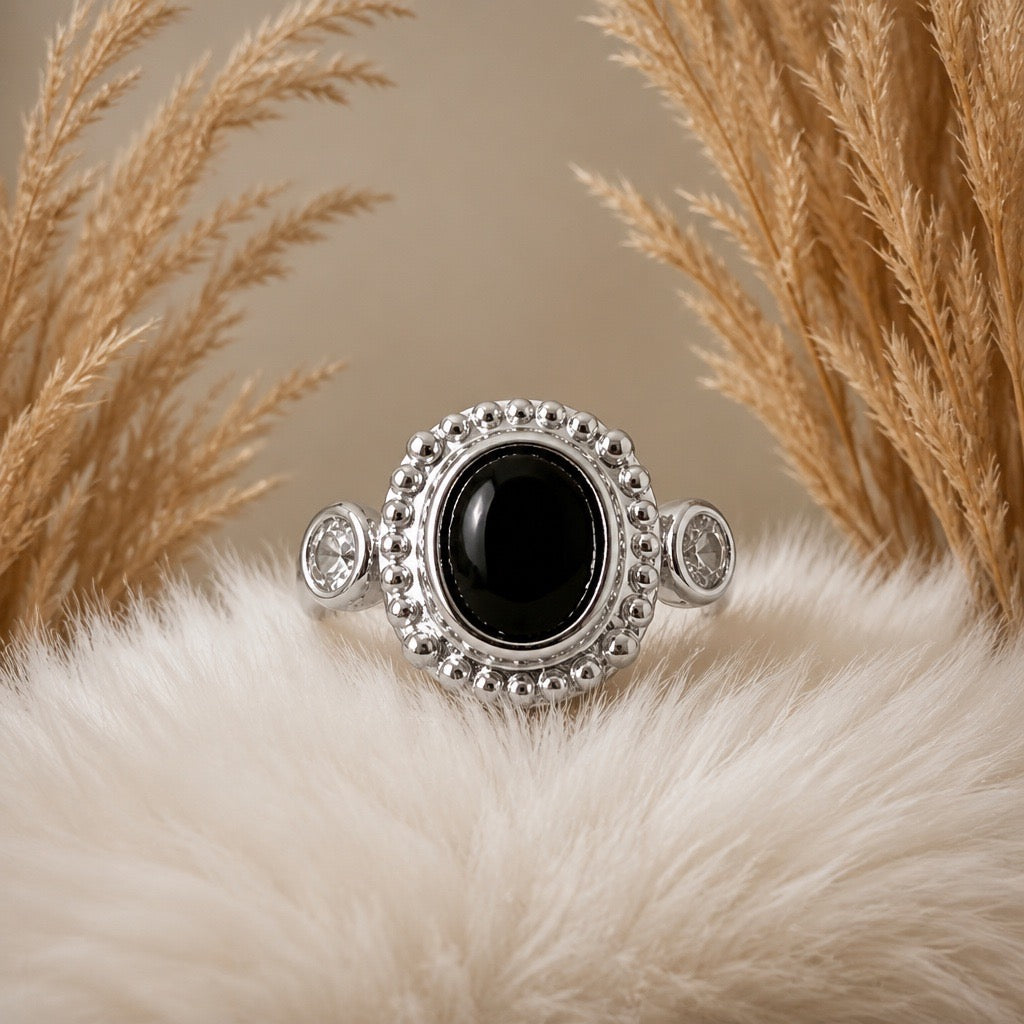 Black Sapphire Ring