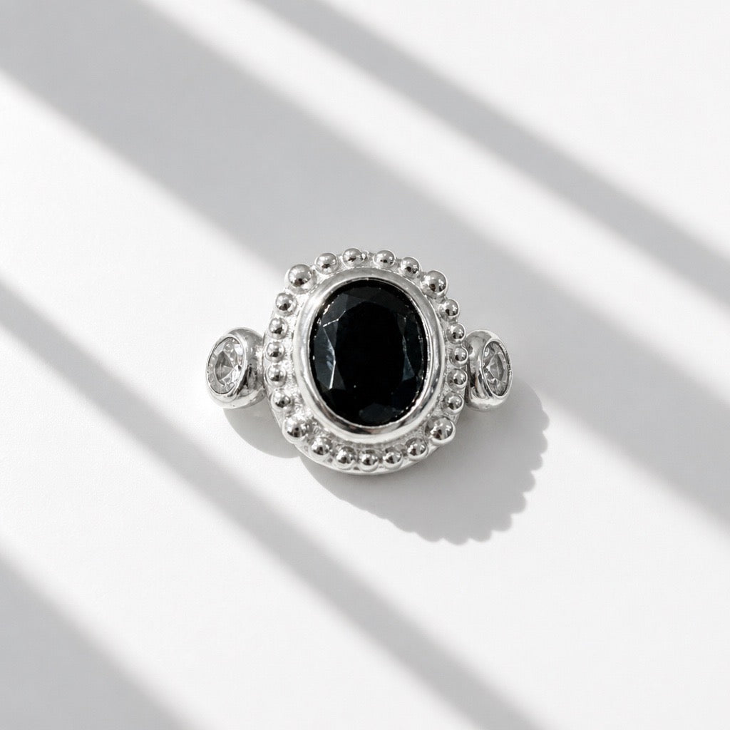Black Sapphire Ring