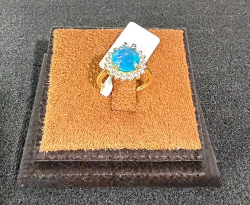 Blue Opal Ring