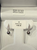 Belacqua Lab Created Sapphire with Black Cultured Freshwater